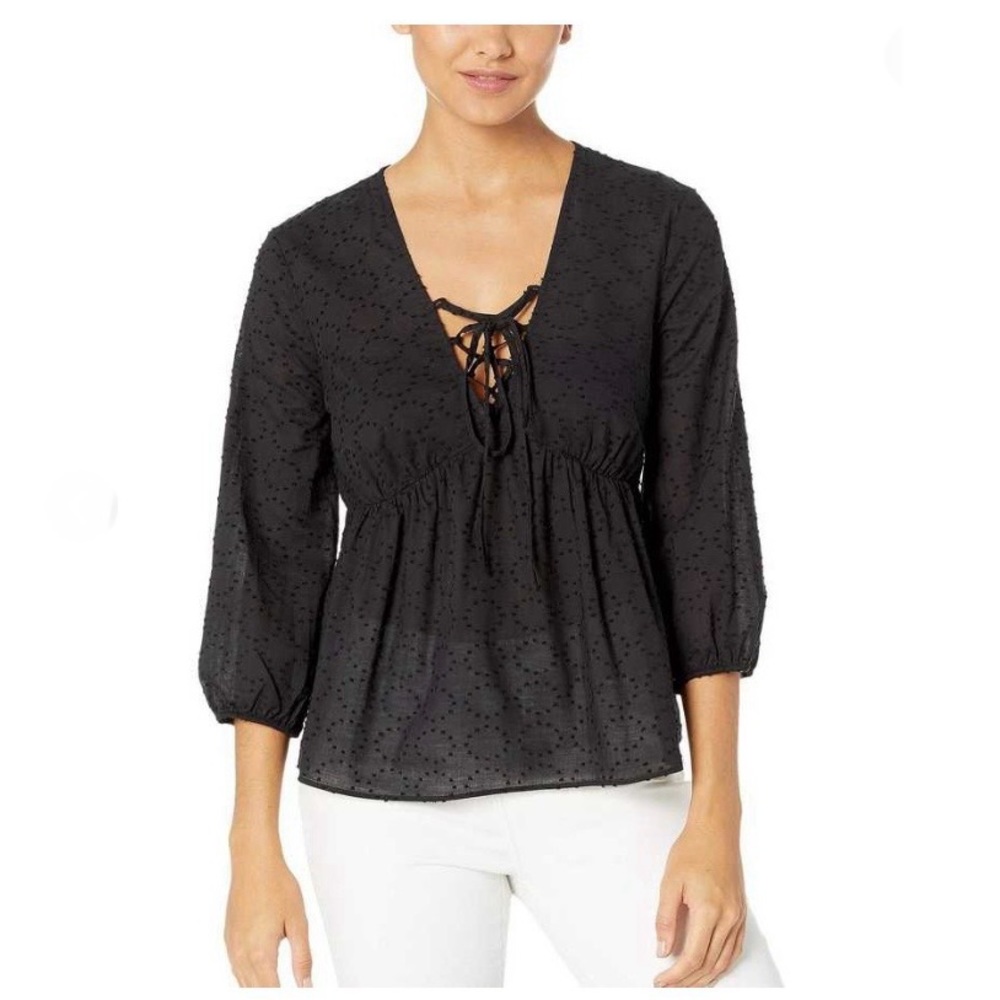 BCBG Max Azria Elbow Sleeve Top